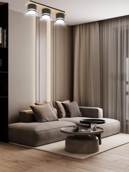 Изображение товара Люстра Aitin-Pro X4516/3 (черный/дерево)