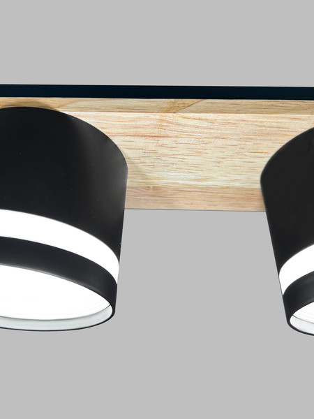 Изображение товара Люстра Aitin-Pro X4516/3 (черный/дерево)