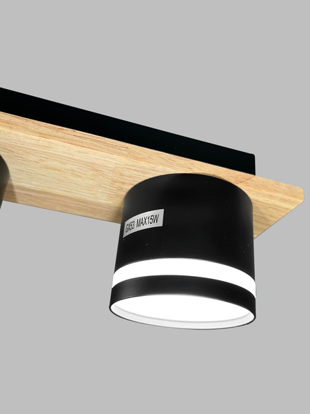 Изображение товара Люстра Aitin-Pro X4516/3 (черный/дерево)