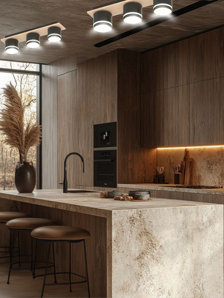 Изображение товара Люстра Aitin-Pro X4516/3 (черный/дерево)