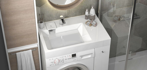 Изображение товара Умывальник Berge BRS-8055 Lux (правый, белый)