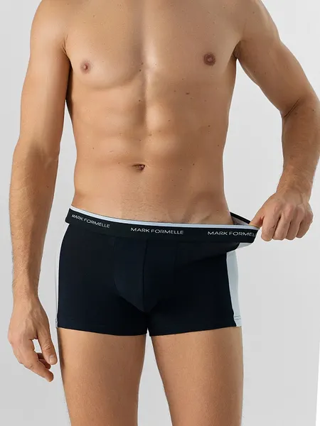 Изображение товара Трусы мужские Mark Formelle 411224 (р.90-100, черный/светло-серый)