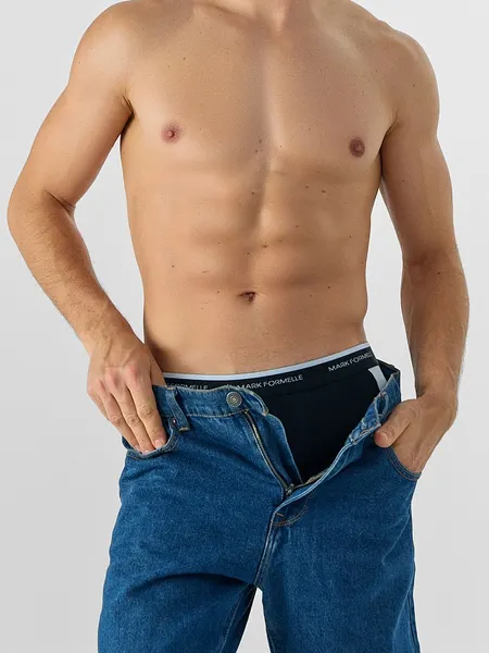 Изображение товара Трусы мужские Mark Formelle 411224 (р.94-104, черный/светло-серый)