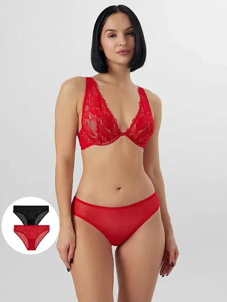 Изображение товара Комплект женских трусов Mark Formelle 412451-2 (р.98, красный)