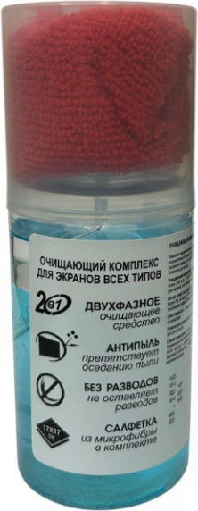 Изображение товара Набор для чистки электроники ZALA Двухфазная+салфетка из микрофибры / ZL93200 93200 (200мл)