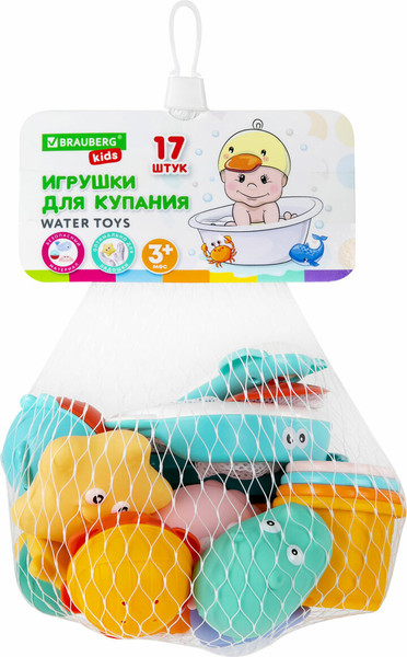 Изображение товара Набор игрушек для ванной Brauberg 665187 (17шт)
