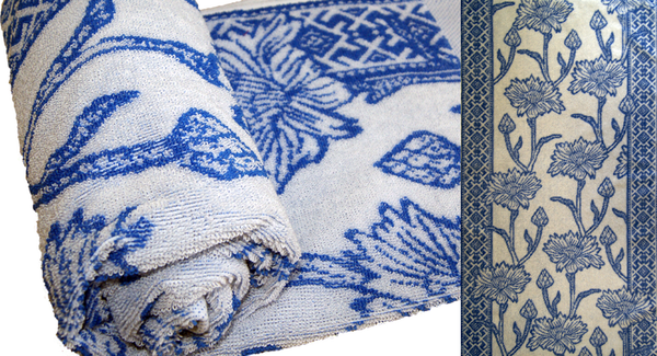 Изображение товара Полотенце Privilea Васильки 23С8 (50х90, синий)