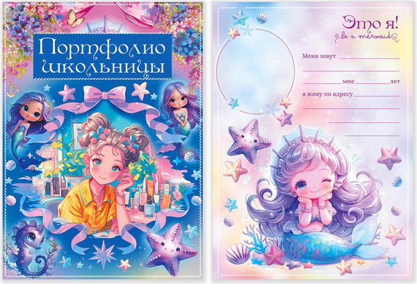 Изображение товара Папка адресная Brauberg Листы-вкладыши для портфолио школьника / 116367