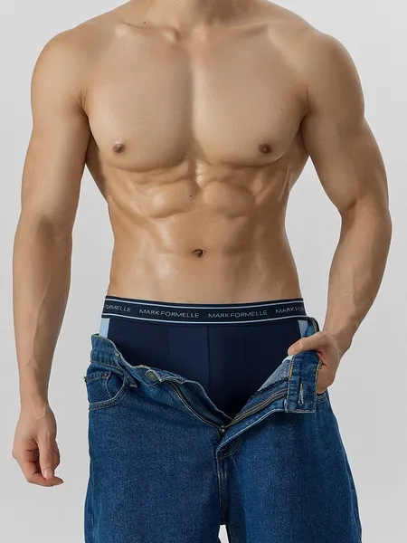 Изображение товара Трусы мужские Mark Formelle 411224 (р.102-112, глубокий синий/пыльно-голубой-1)