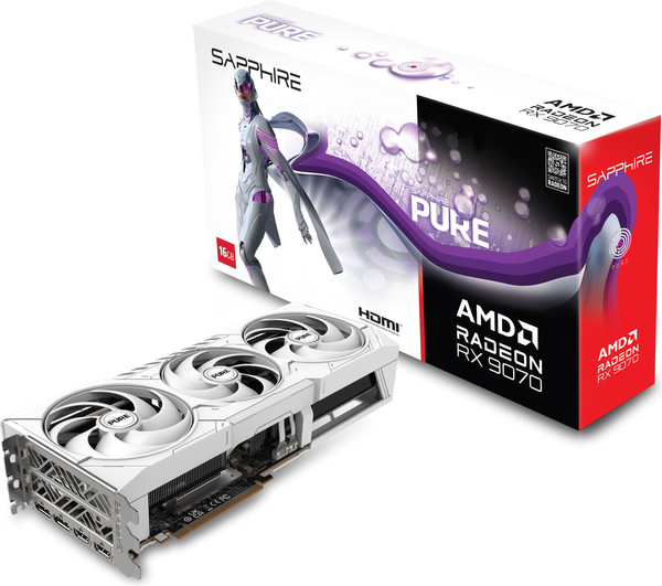 Изображение товара Видеокарта Sapphire Pure Radeon RX 9070 (11349-02-20G)