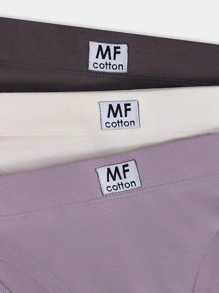 Изображение товара Комплект женских трусов Mark Formelle 412542-3 (р.106, молочный/морской туман/макадамия/декор)