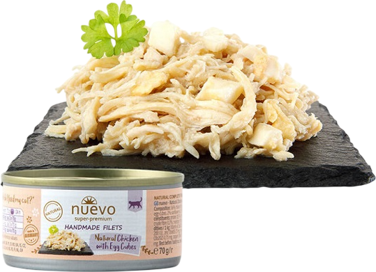 Изображение товара Влажный корм для кошек Nuevo Куриное филе и яйцо / 95020 (70г)