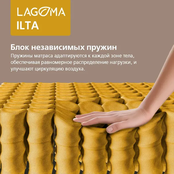 Изображение товара Кровать-тахта Involux Sale + Матрас Lagoma Ilta 90х200х18 / км0144 (белый премиум/дуб натюрель)