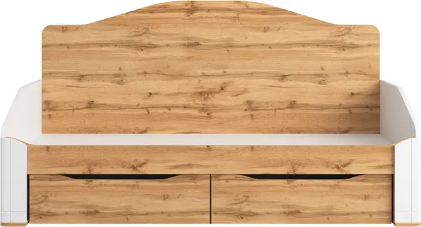 Изображение товара Кровать-тахта Involux Sale + Матрас Lagoma Ilta 90х200х18 / км0144 (белый премиум/дуб натюрель)