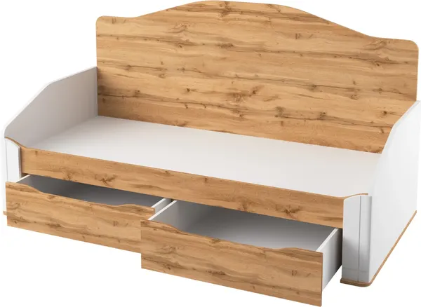 Изображение товара Кровать-тахта Involux Sale + Матрас Lagoma Ilta 90х200х18 / км0144 (белый премиум/дуб натюрель)