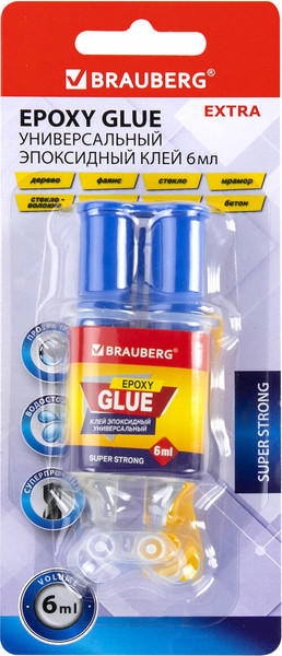 Изображение товара Клей Brauberg эпоксидный шприц / 608104 (6мл)