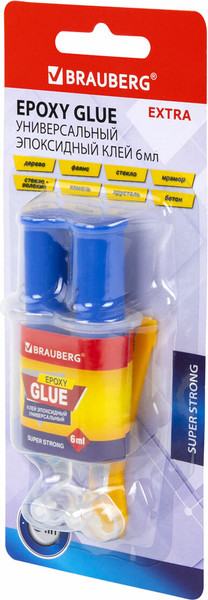 Изображение товара Клей Brauberg эпоксидный шприц / 608104 (6мл)
