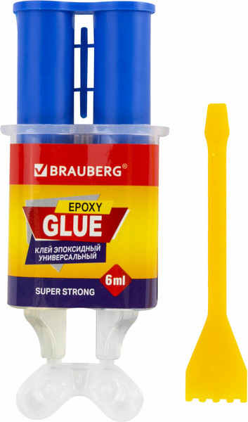 Изображение товара Клей Brauberg эпоксидный шприц / 608104 (6мл)