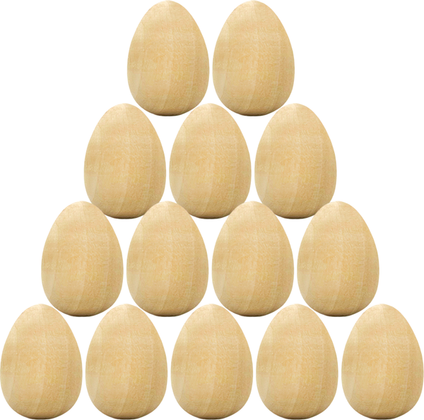 Изображение товара Набор заготовок для творчества Брестская Фабрика Сувениров Деревянные яйца / egg40_x14 (14шт)
