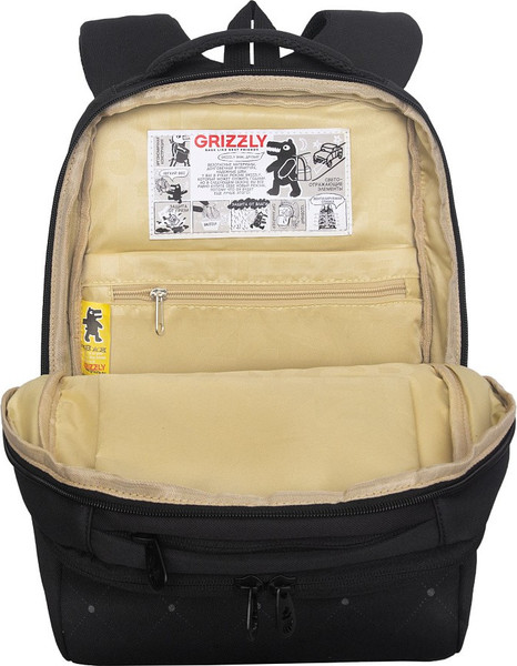 Изображение товара Школьный рюкзак Grizzly RG-666-3 (черный/золотой)