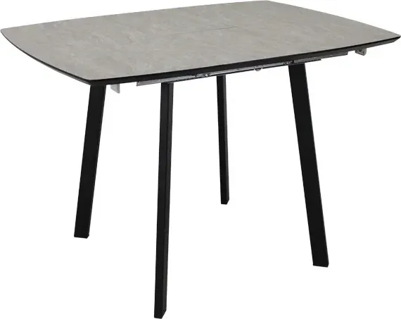 Изображение товара Обеденный стол Виста Милан-4-HPL 80х80-110 ВС/450 (камень бежевый/муар черный)