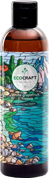 Изображение товара Бальзам для волос EcoCraft Белый грейпфрут и фрезия биоламинирование и суперблеск (250мл)