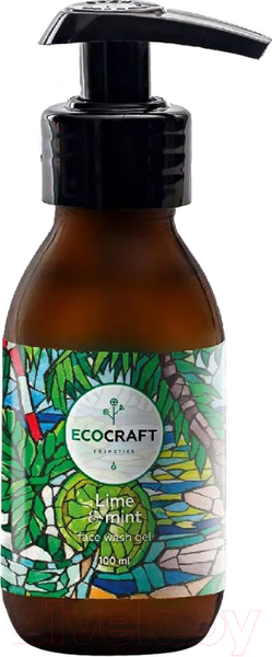 Изображение товара Гель для умывания EcoCraft Лайм и мята для жирной и проблемной кожи (100мл)