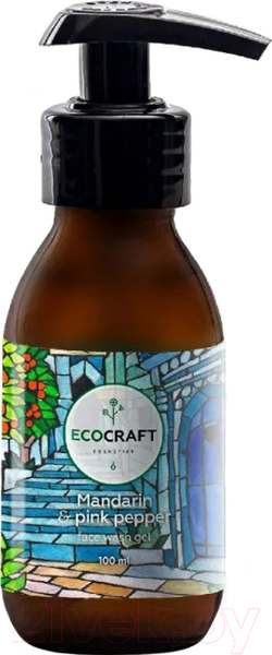 Изображение товара Гель для умывания EcoCraft Мандарин и розовый перец для сухой и чувствительной кожи (100мл)
