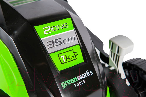 Изображение товара Газонокосилка электрическая Greenworks GLM1035 (2505107)