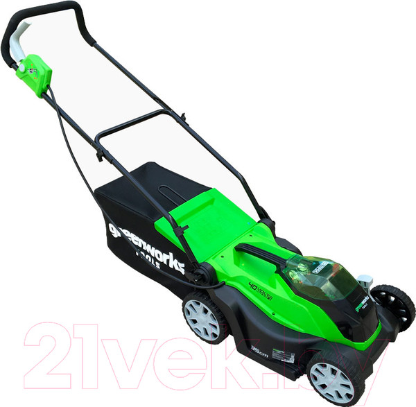 Изображение товара Газонокосилка аккумуляторная Greenworks G40LM35K4 40V 35см / 2501907UB (c АКБ 4Ач и ЗУ)