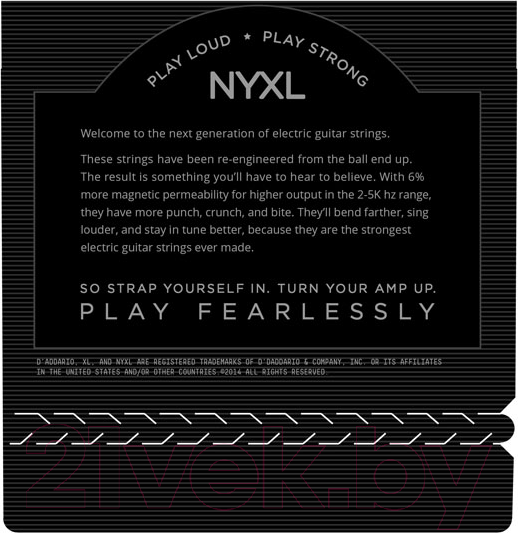 Изображение товара Струны для электрогитары D'Addario NYXLS1046