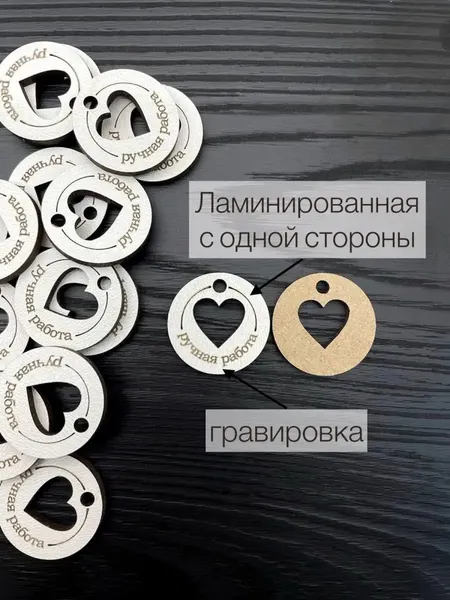 Изображение товара Набор бирок для оформления подарков ОМурМебель Ручная работа (20шт)