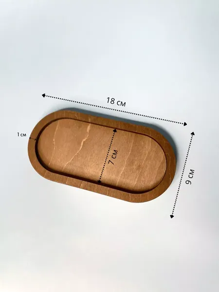 Изображение товара Набор декоративных блюд ОМурМебель Декоративные овальные (3шт, коричневый)
