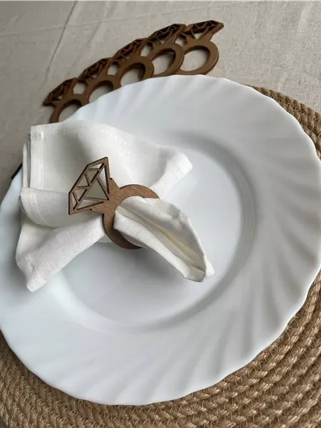 Изображение товара Набор колец для салфеток ОМурМебель Бриллиант (12шт)