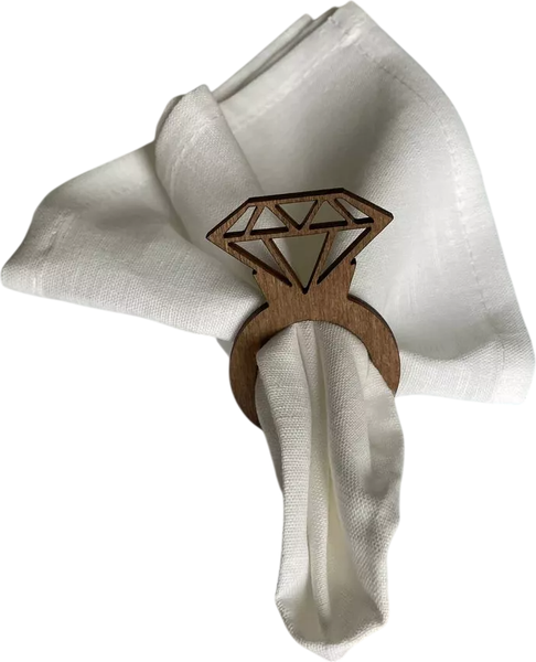 Изображение товара Набор колец для салфеток ОМурМебель Бриллиант (12шт)