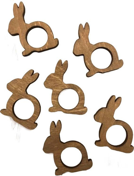 Изображение товара Набор колец для салфеток ОМурМебель Зайчик (6шт)