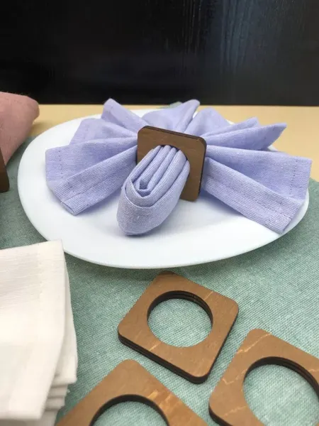 Изображение товара Набор колец для салфеток ОМурМебель Квадрат (6шт)