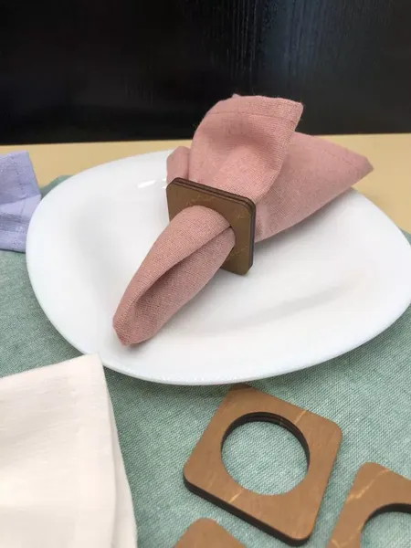 Изображение товара Набор колец для салфеток ОМурМебель Квадрат (6шт)