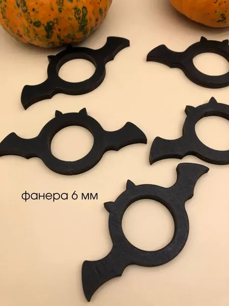 Изображение товара Набор колец для салфеток ОМурМебель Летучая мышь (6шт)