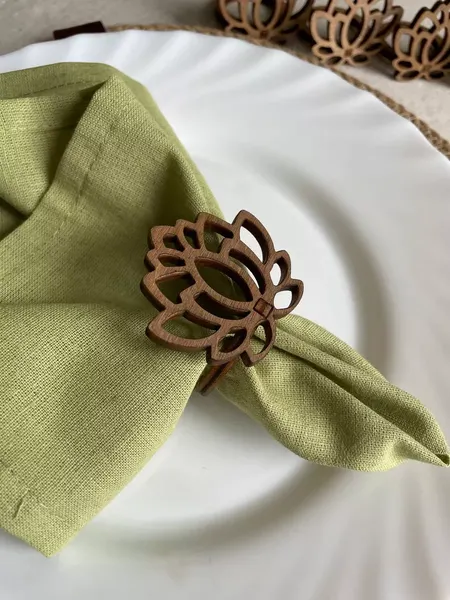 Изображение товара Набор колец для салфеток ОМурМебель Лотос (6шт)