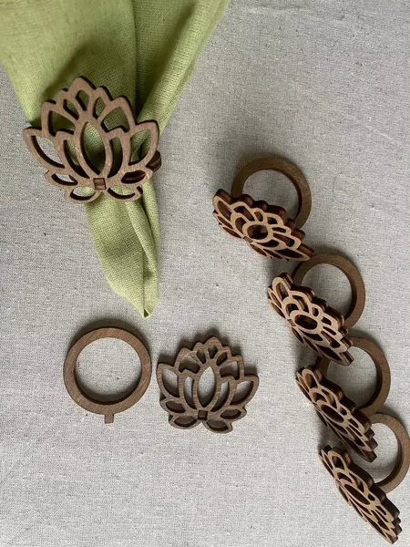 Изображение товара Набор колец для салфеток ОМурМебель Лотос (6шт)