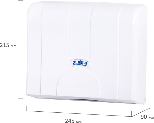 Изображение товара Диспенсер Laima Professional Lsa. Для бумажных полотенец / 607991 (белый)