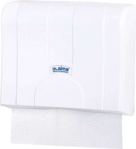 Изображение товара Диспенсер Laima Professional Lsa. Для бумажных полотенец / 607991 (белый)
