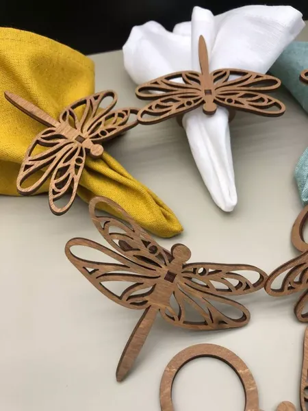 Изображение товара Набор колец для салфеток ОМурМебель Стрекоза (6шт)