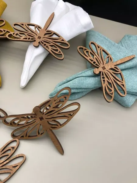 Изображение товара Набор колец для салфеток ОМурМебель Стрекоза (6шт)