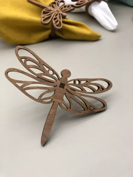 Изображение товара Набор колец для салфеток ОМурМебель Стрекоза (6шт)