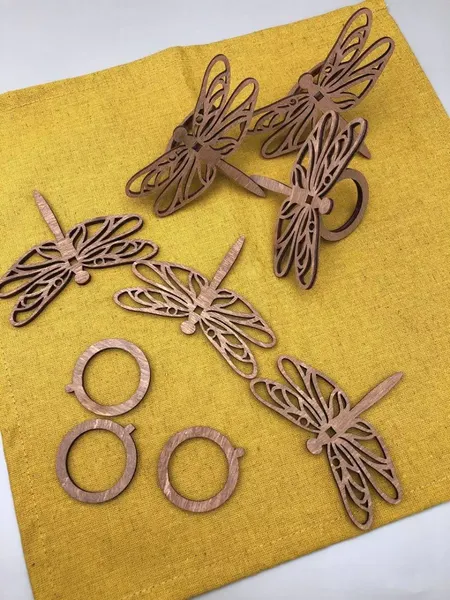 Изображение товара Набор колец для салфеток ОМурМебель Стрекоза (6шт)