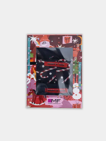 Изображение товара Комплект мужских трусов Mark Formelle 411122-3 (р.98-108, леденцы на т.синем/т.синий/маленькие леденцы на т.синем/декор)
