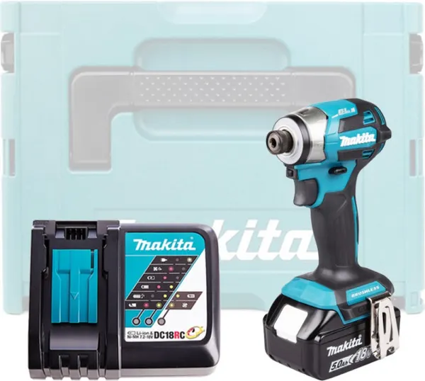 Изображение товара Профессиональный шуруповерт Makita DTD173RT1J
