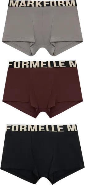 Изображение товара Комплект мужских трусов Mark Formelle 411124-3 (р.106-116, серый/коричневый/черный)